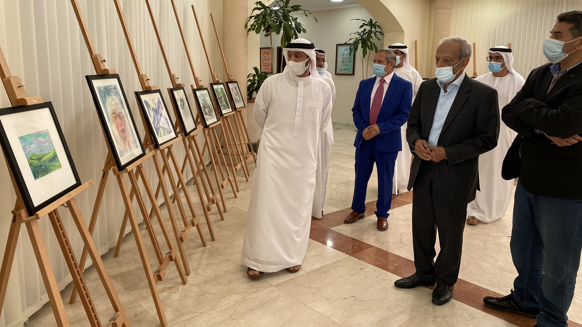 Image for the title: Culture Department launches an exhibition for Arabic calligraphy  