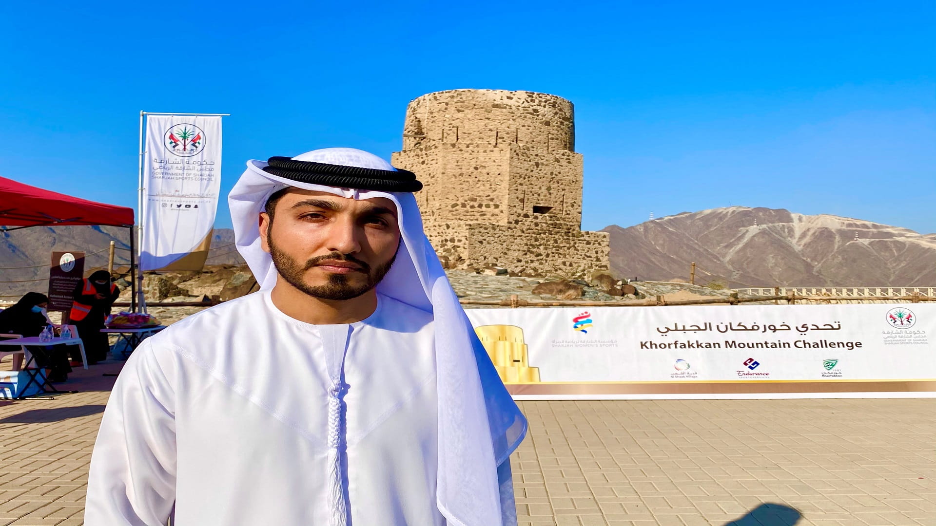 Image for the title: Dokhi: 150 participants in the "Khorfakkan Mountain Challenge" 