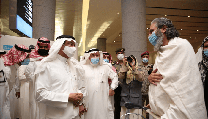 صورة بعنوان: وصول أول فوج من معتمري الخارج قادمين من إندونيسيا وباكستان 