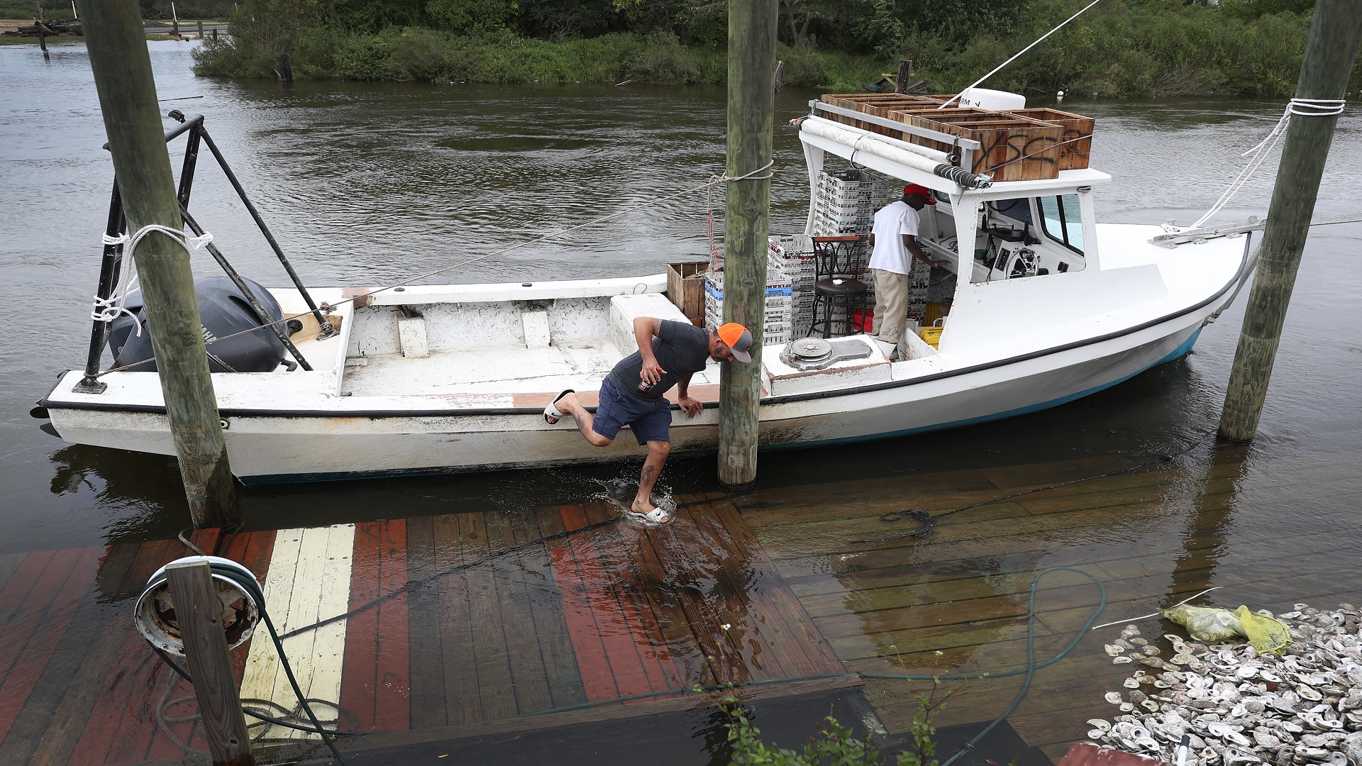 Image for the title: 6rescued, several missing after boat capsizes off Louisiana coast 