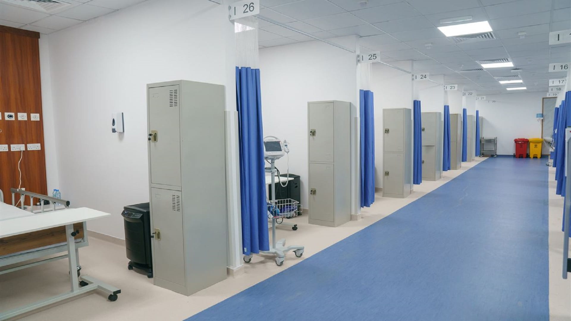 صورة بعنوان: بـ 350 موظفاً.. مستشفى الشارقة الميداني عناية طبية لمرضى كورونا 