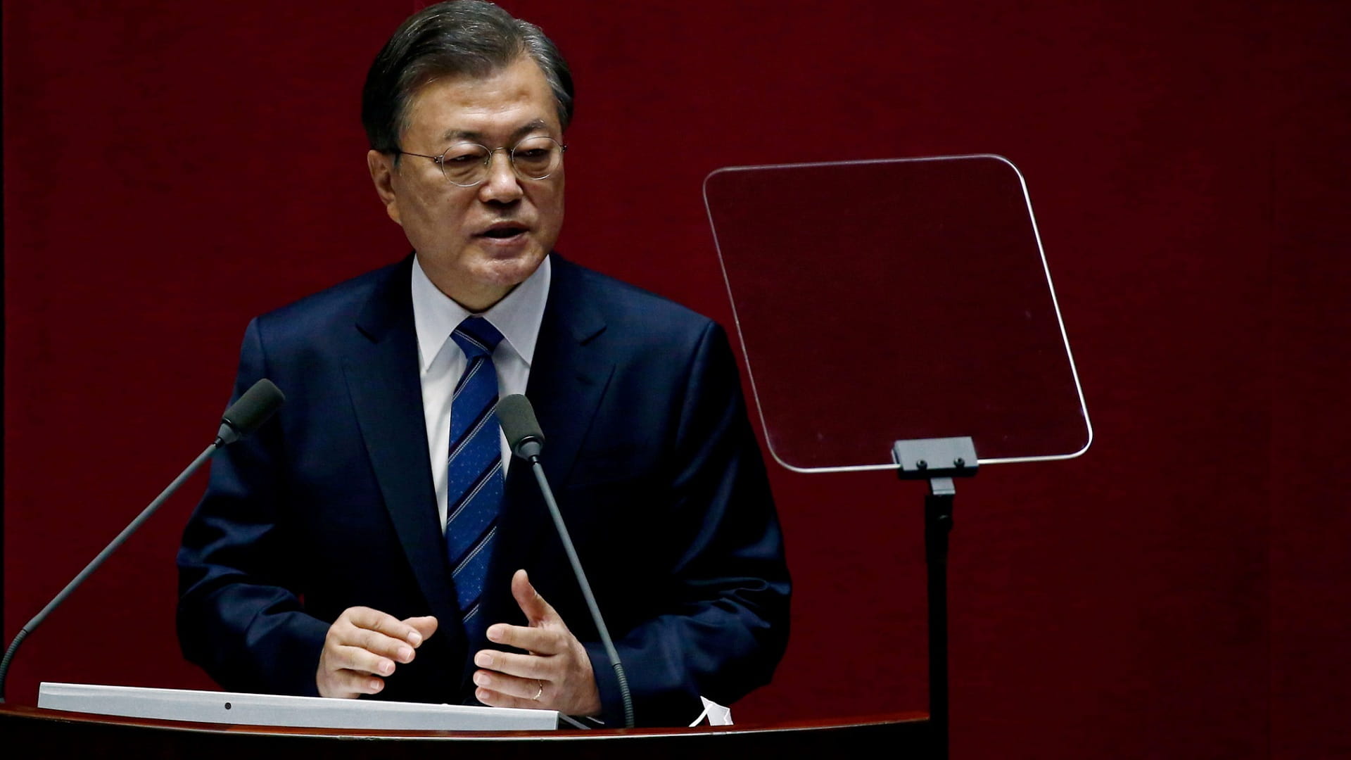 صورة بعنوان: رئيس كوريا الجنوبية يزور البيت الأبيض في 21 مايو 