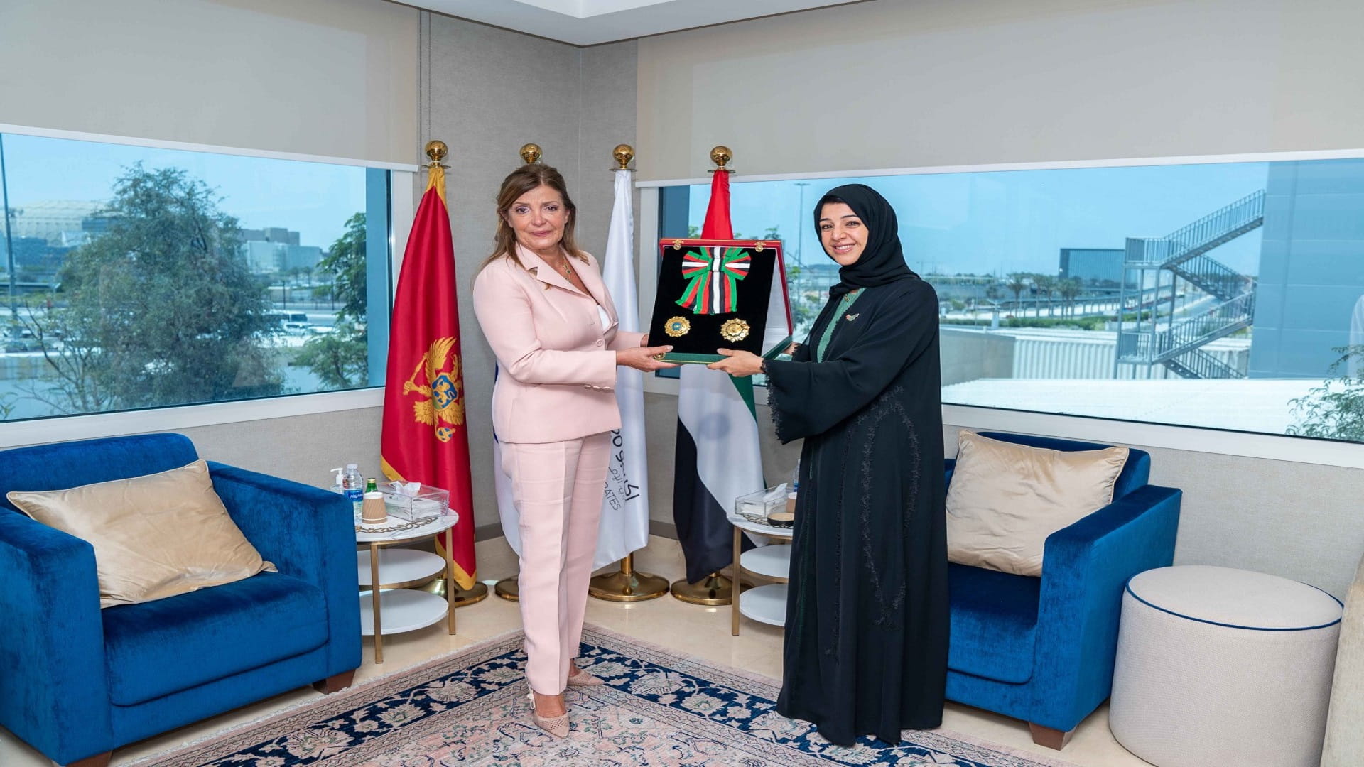 Image for the title: President confers Order of Independence on Montenegrin Ambassador 