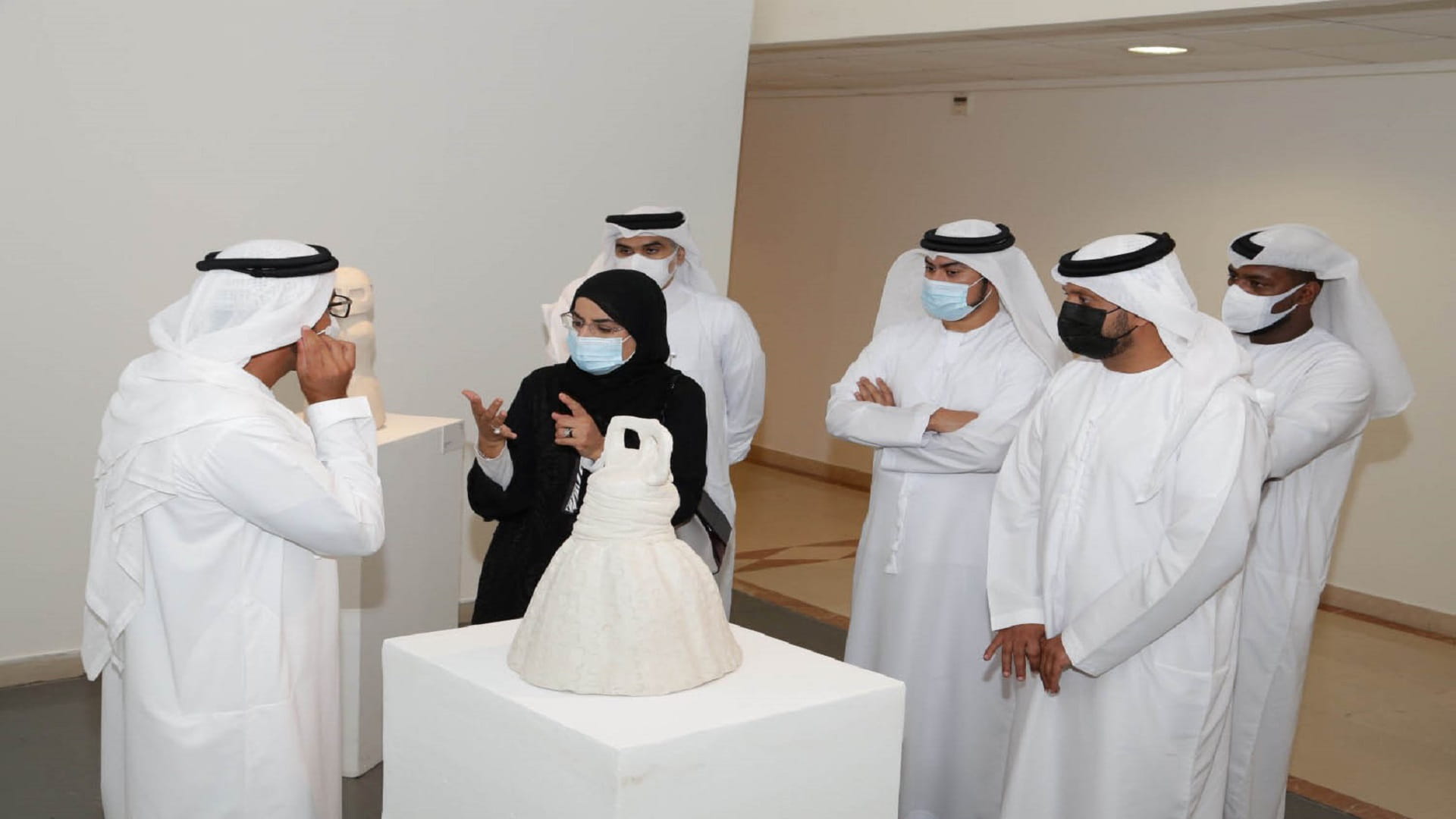 Image for the title: Fahim Al Qasimi opens Emirates Fine Arts Society annual exhibition 