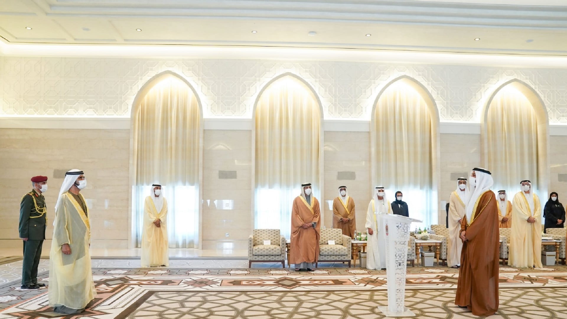 صورة بعنوان: أمام محمد بن راشد.. آل خاجة يؤدي اليمين سفيراً للدولة لدى إسرائيل 