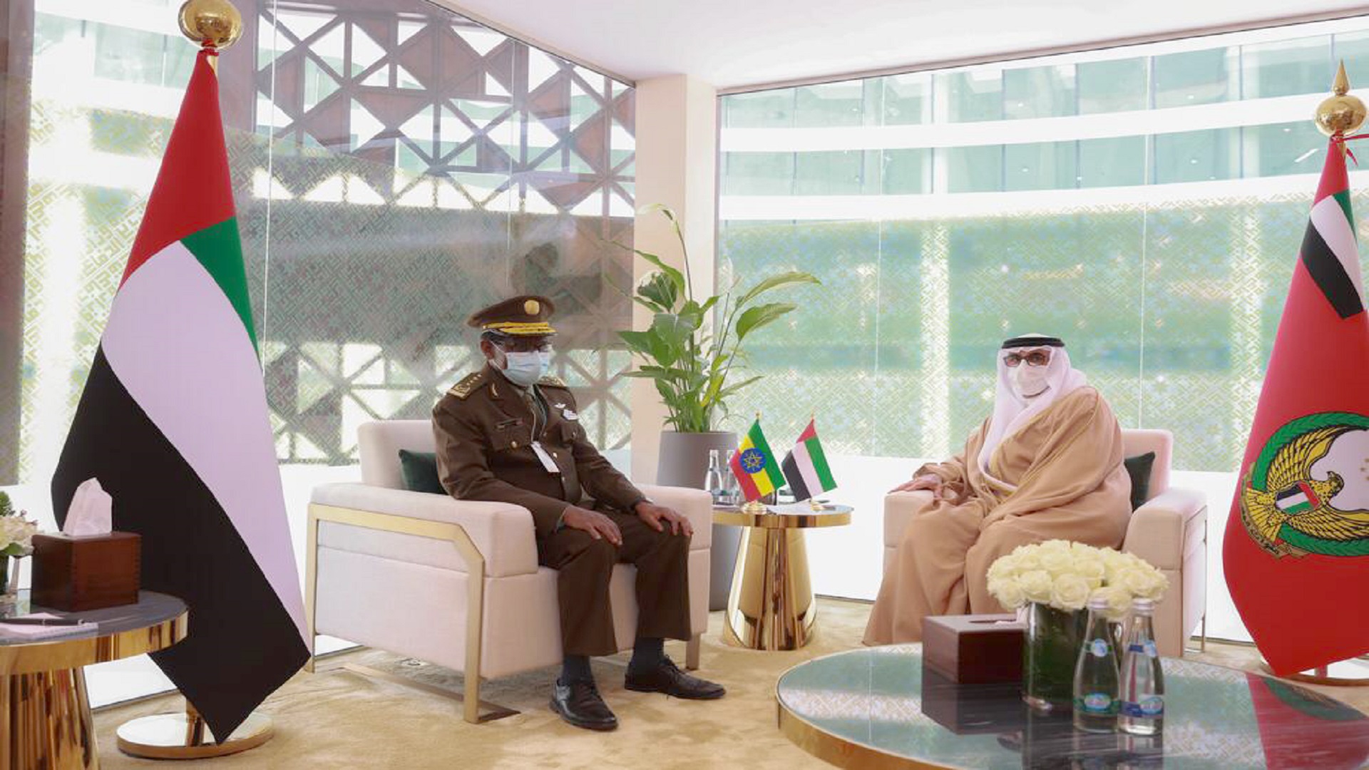 Image for the title: Al Bowardi meets state guests attending IDEX 2021 