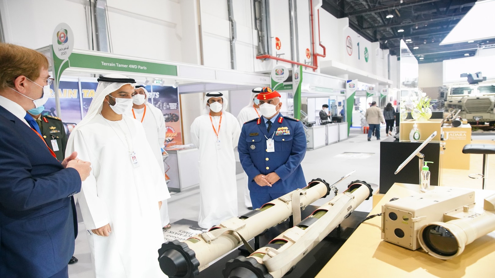 Image for the title: RAK Crown Prince visits IDEX, NAVDEX 2021 
