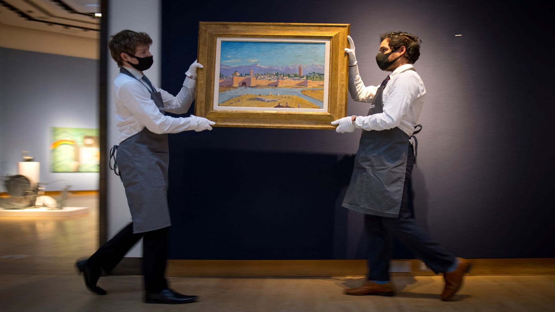 Image for the title: Hollywood, history combine in Churchill art auction 