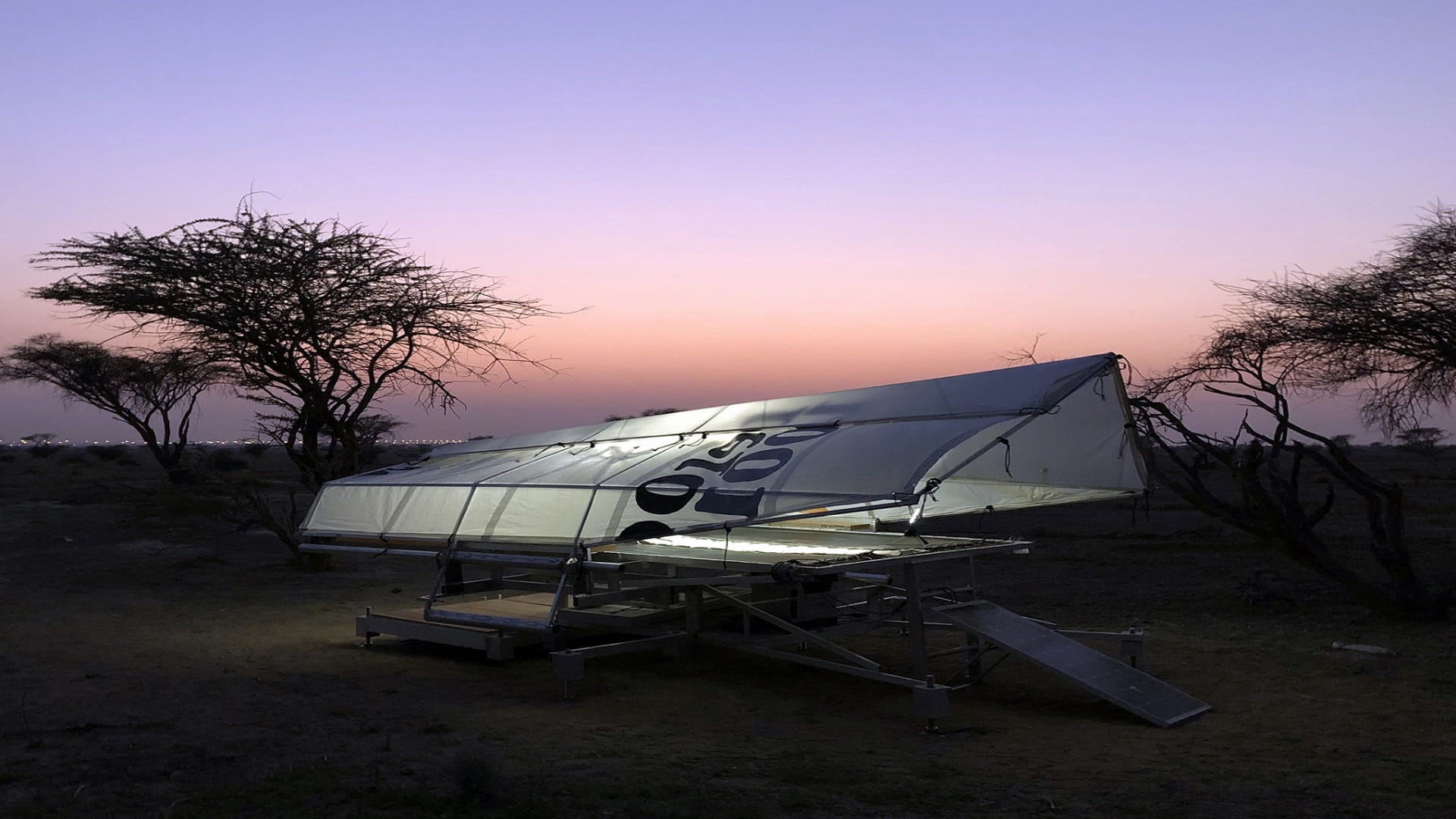 Image for the title: AUS-designed off-the-grid shelters win education award 