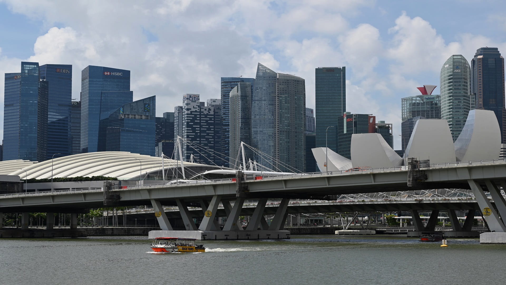Image for the title: Singapore's virus-hit economy suffers worst decline in 2020 