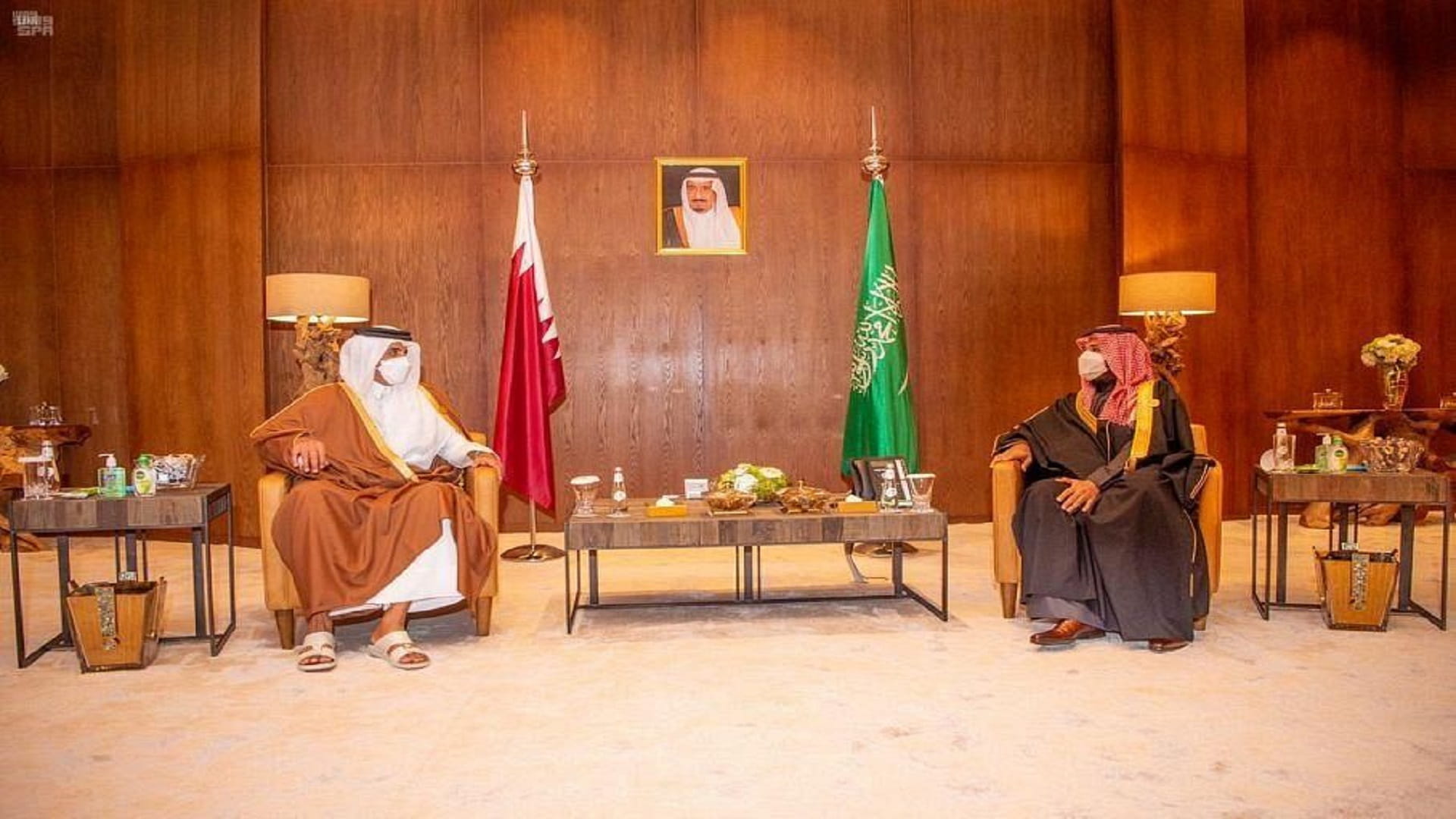 Image for the title: Saudi Crown Prince meets with Emir of Qatar 