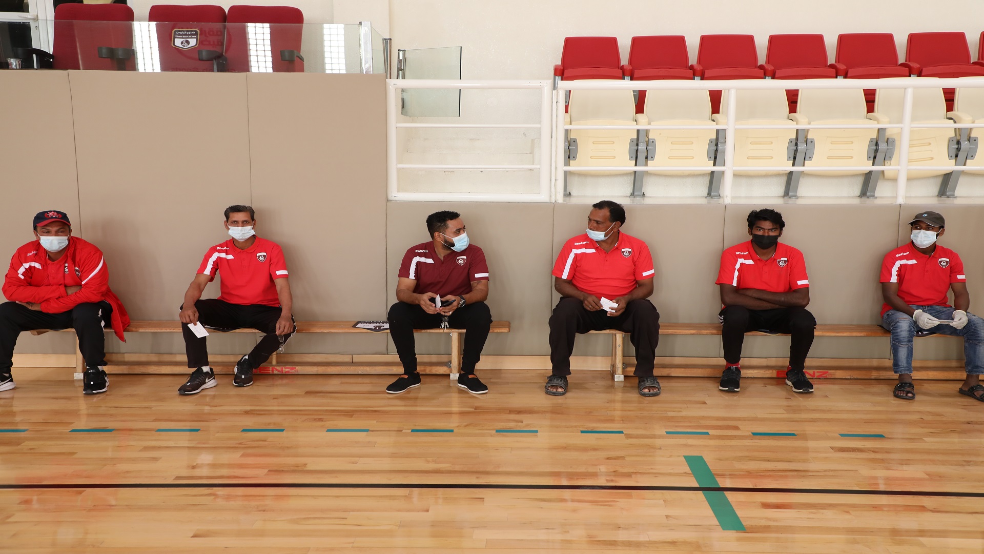 Image for the title: Al Hamriyah Club vaccinates employees against COVID-19  