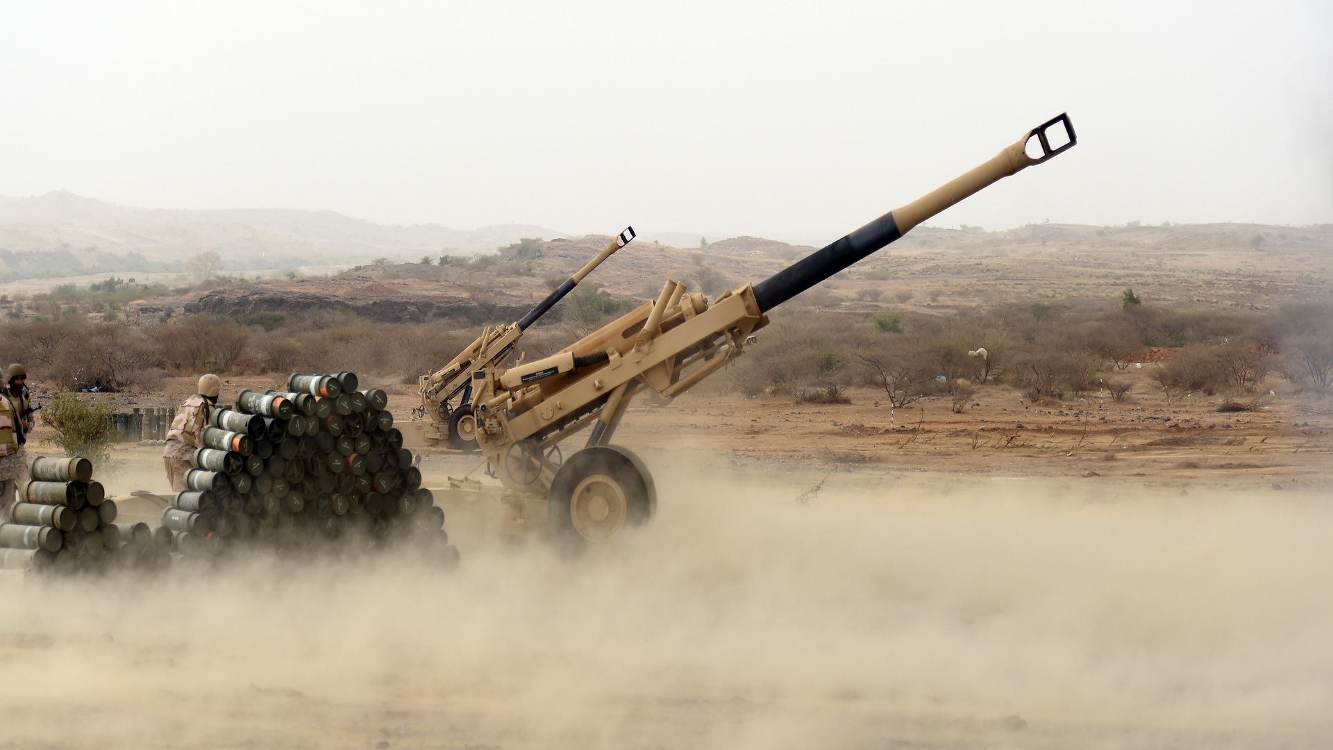 Image for the title: Military projectile by Houthi falls on Jazan, 3 civilians injured 