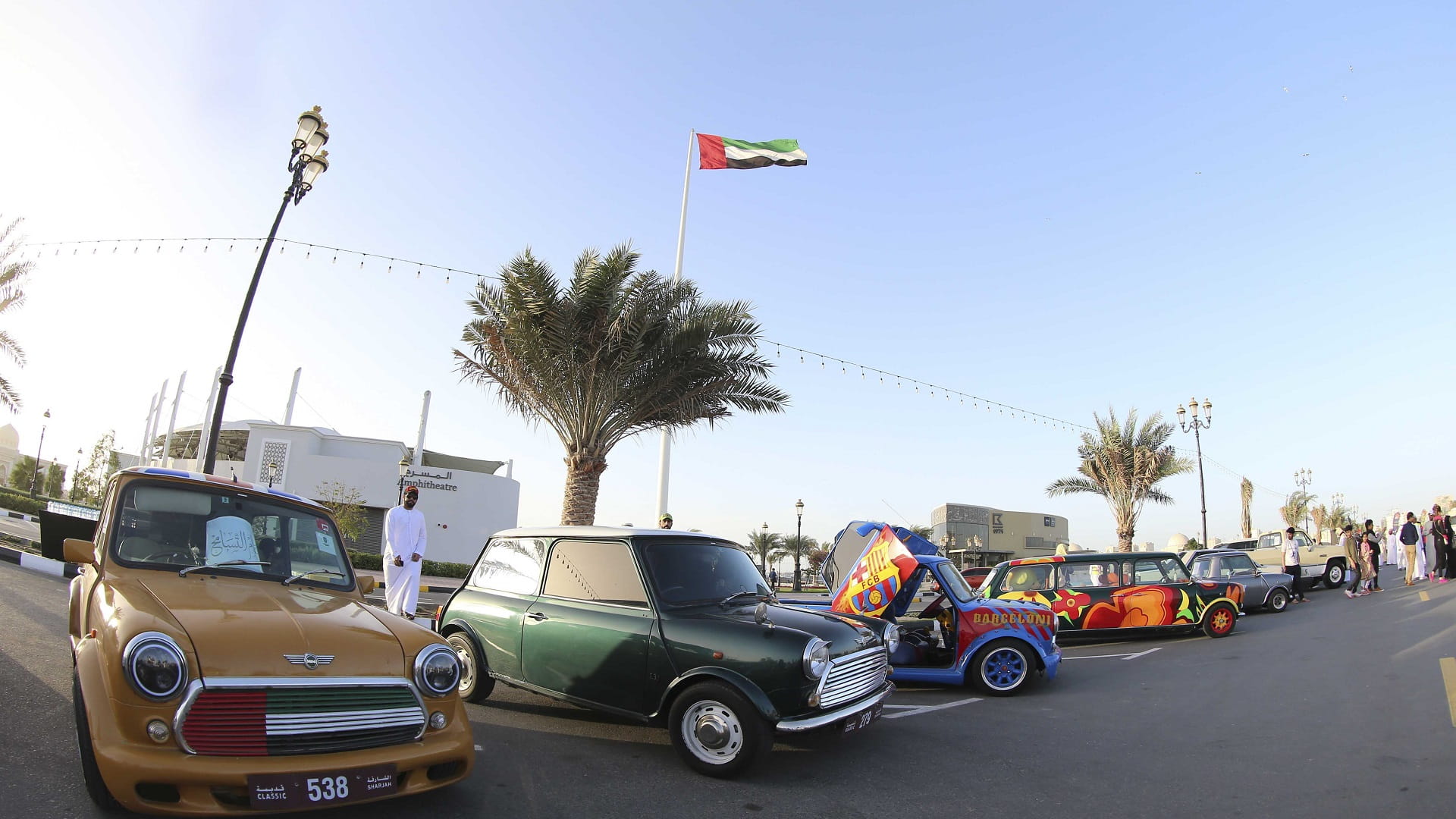 Image for the title: Shurooq launches 'Classic Cars Festival' at Khorfakkan beach 