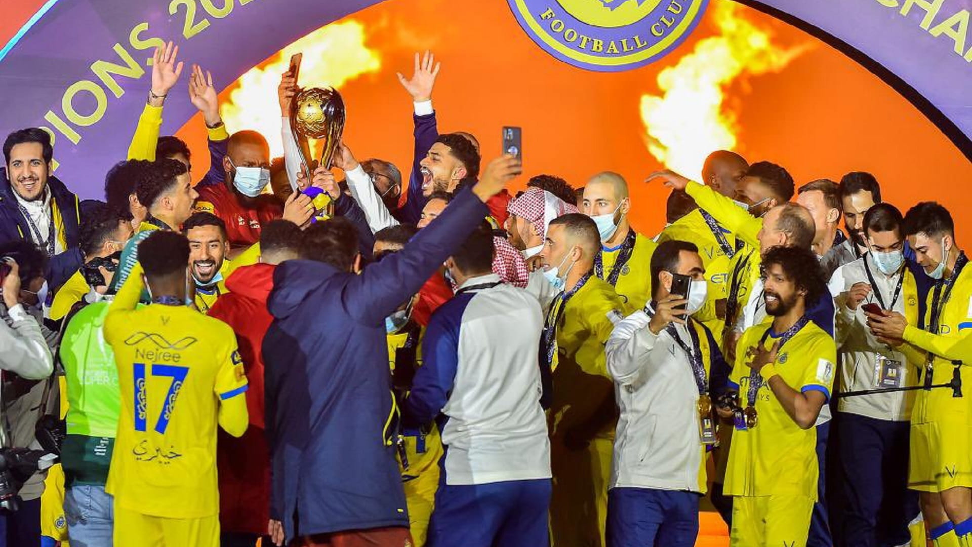 صورة بعنوان: النصر يتوّج بطلاً لكأس السوبر السعودي للمرة الثانية 