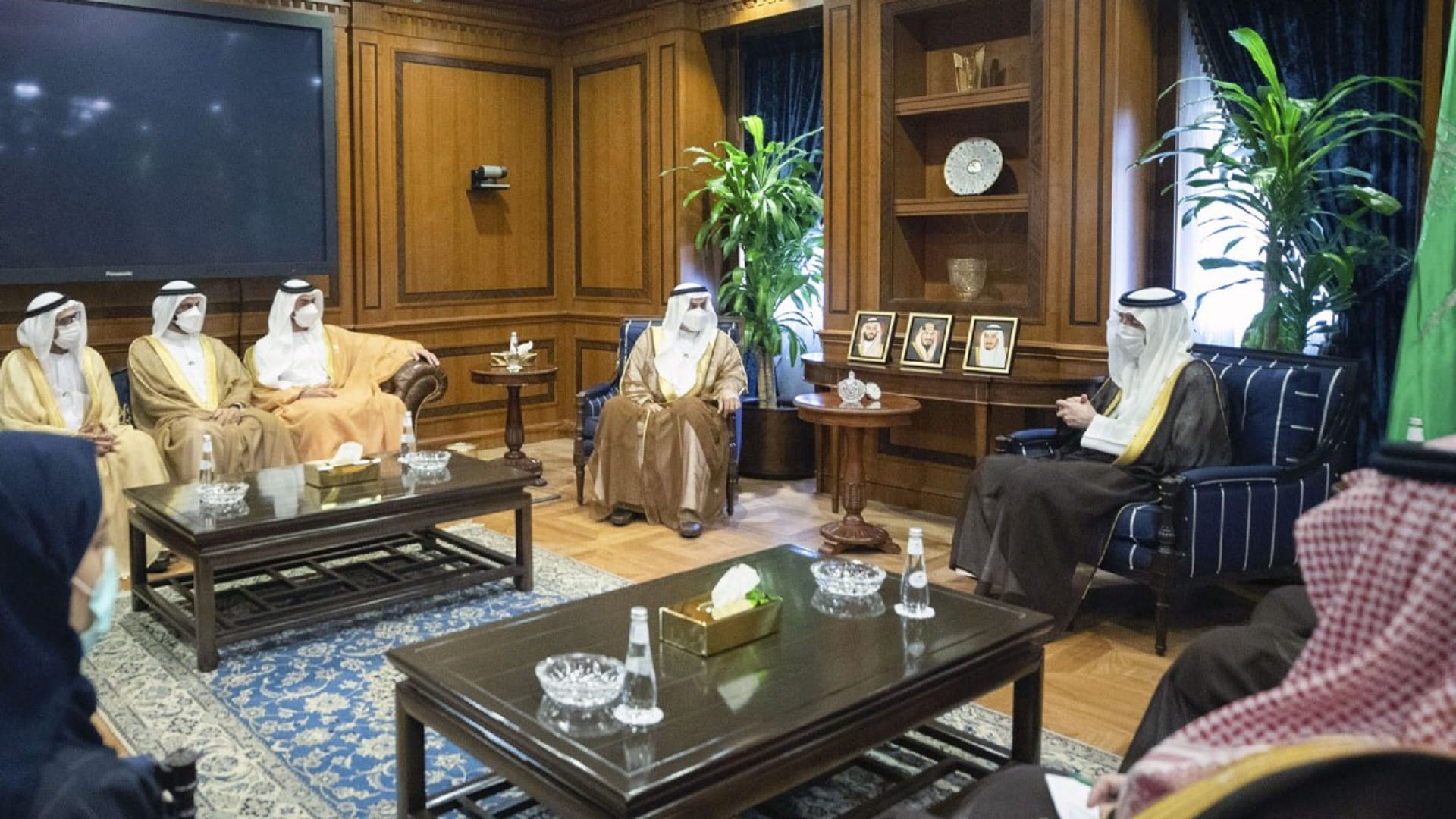 Image for the title: Saqr Ghobash meets Saudi Minister of State for Foreign Affairs 