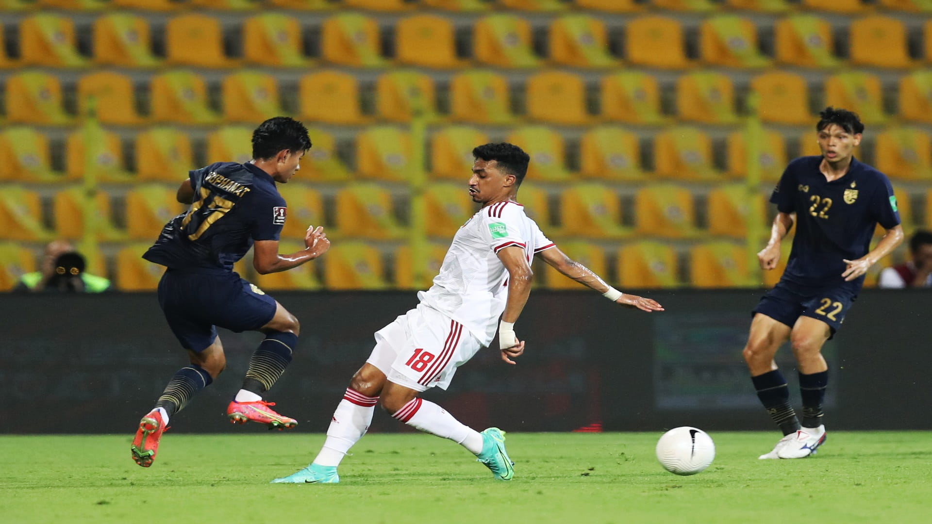 Image for the title: UAE claim crucial three points from Thailand 