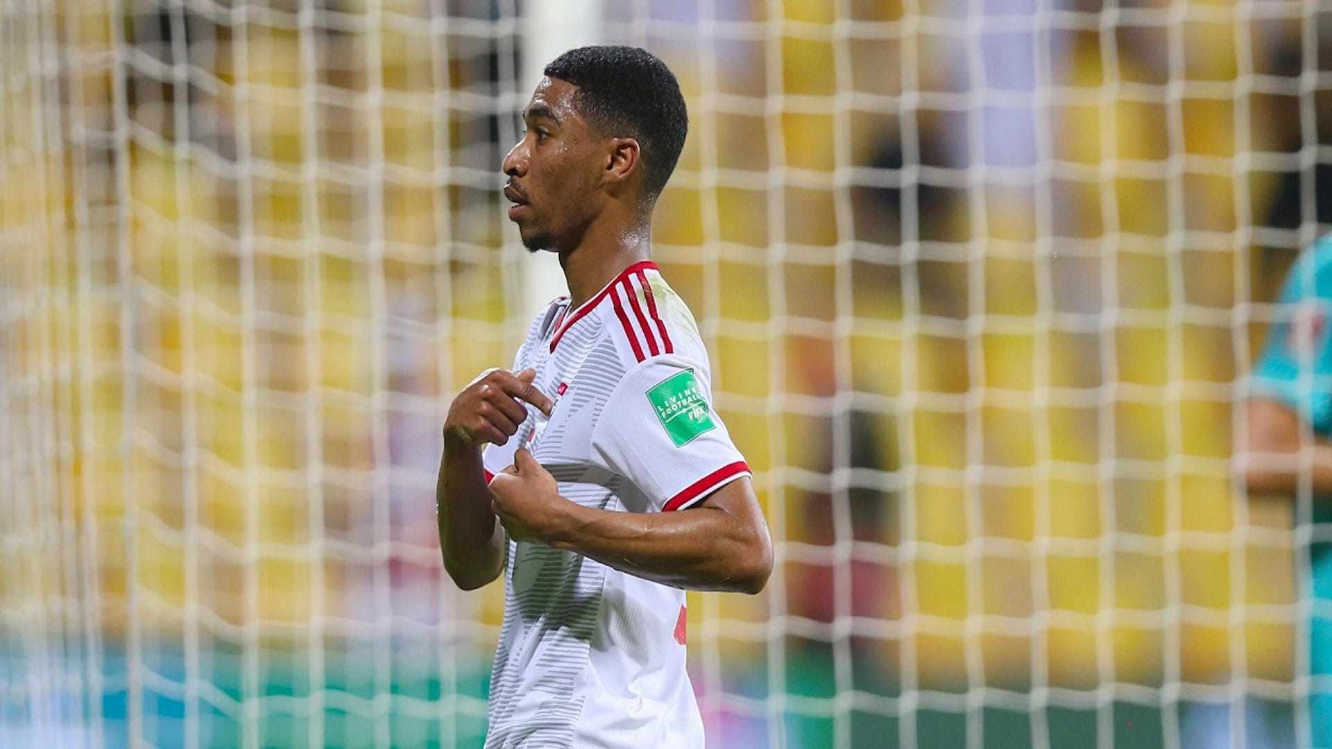 صورة بعنوان: محمد جمعة: فخور بهدفي الأول مع الأبيض ومبخوت قدوتي 