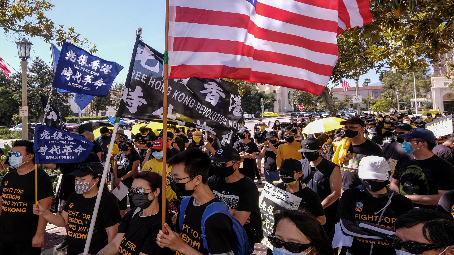 صورة بعنوان: شرطة هونغ كونغ تعتقل 3 في ذكرى احتجاجات 2019 