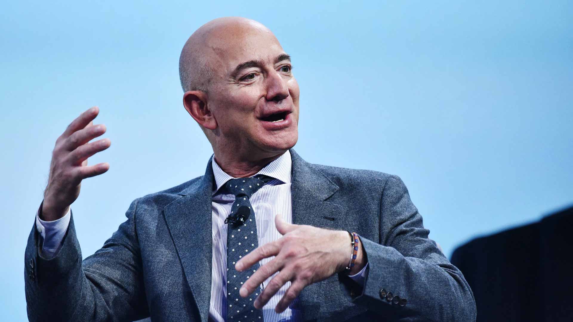 Image for the title: Trip to space with Jeff Bezos sells for $28 mn 