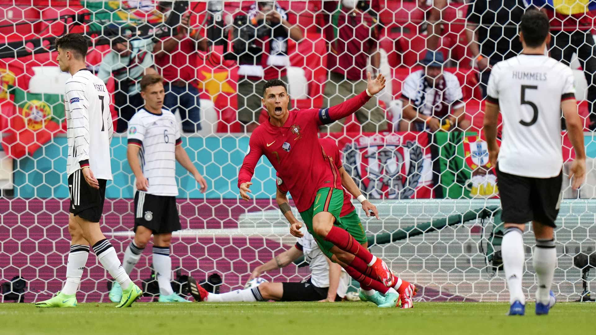Image for the title: Germany bounce back with statement 4-2 win over Portugal 