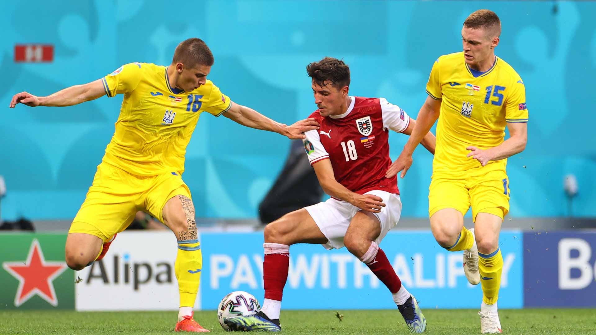 Image for the title: Austria advance to last 16 with win over Ukraine  