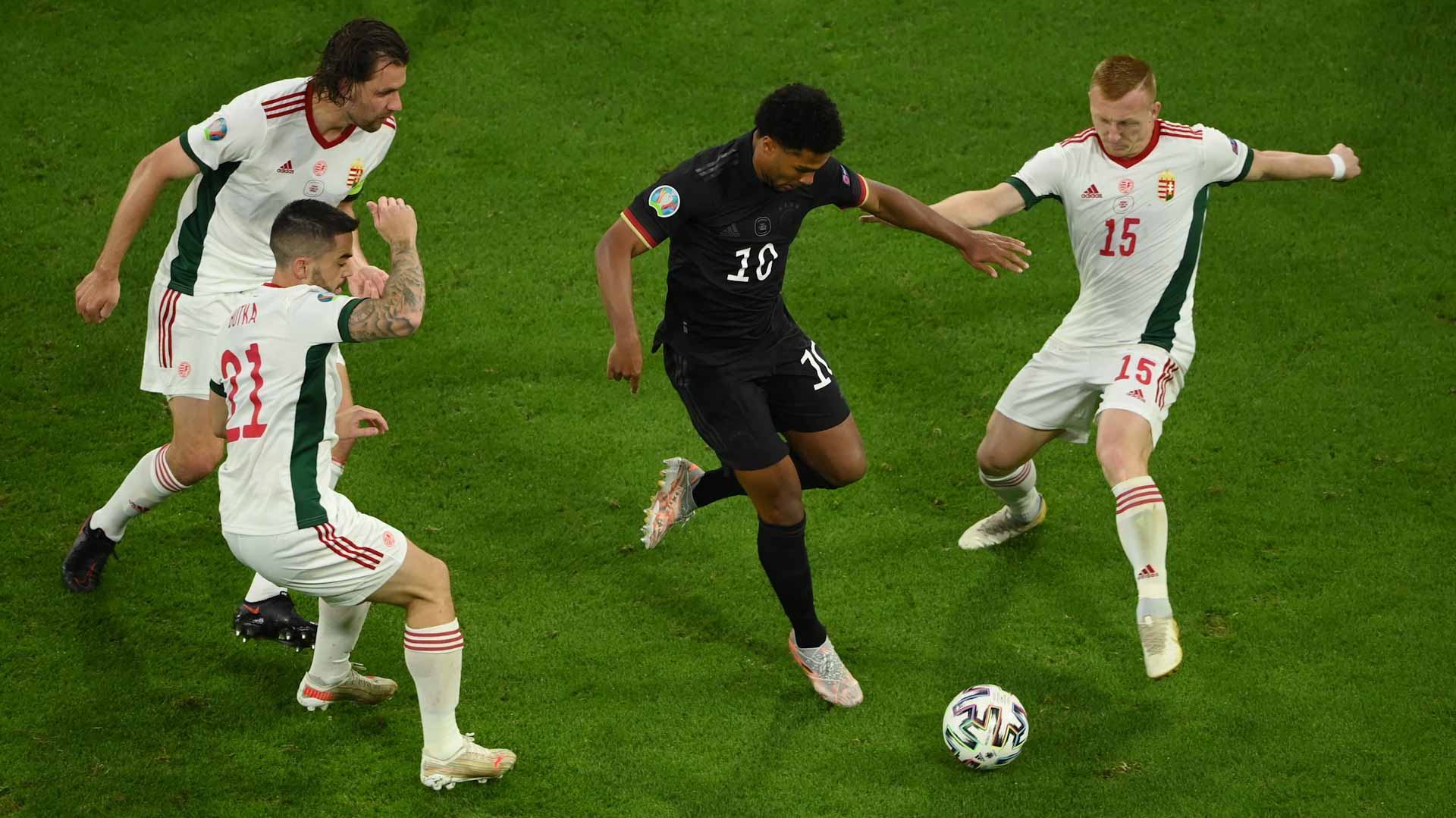 Image for the title: Germany salvage late 2-2 draw against Hungary to head for last 16 