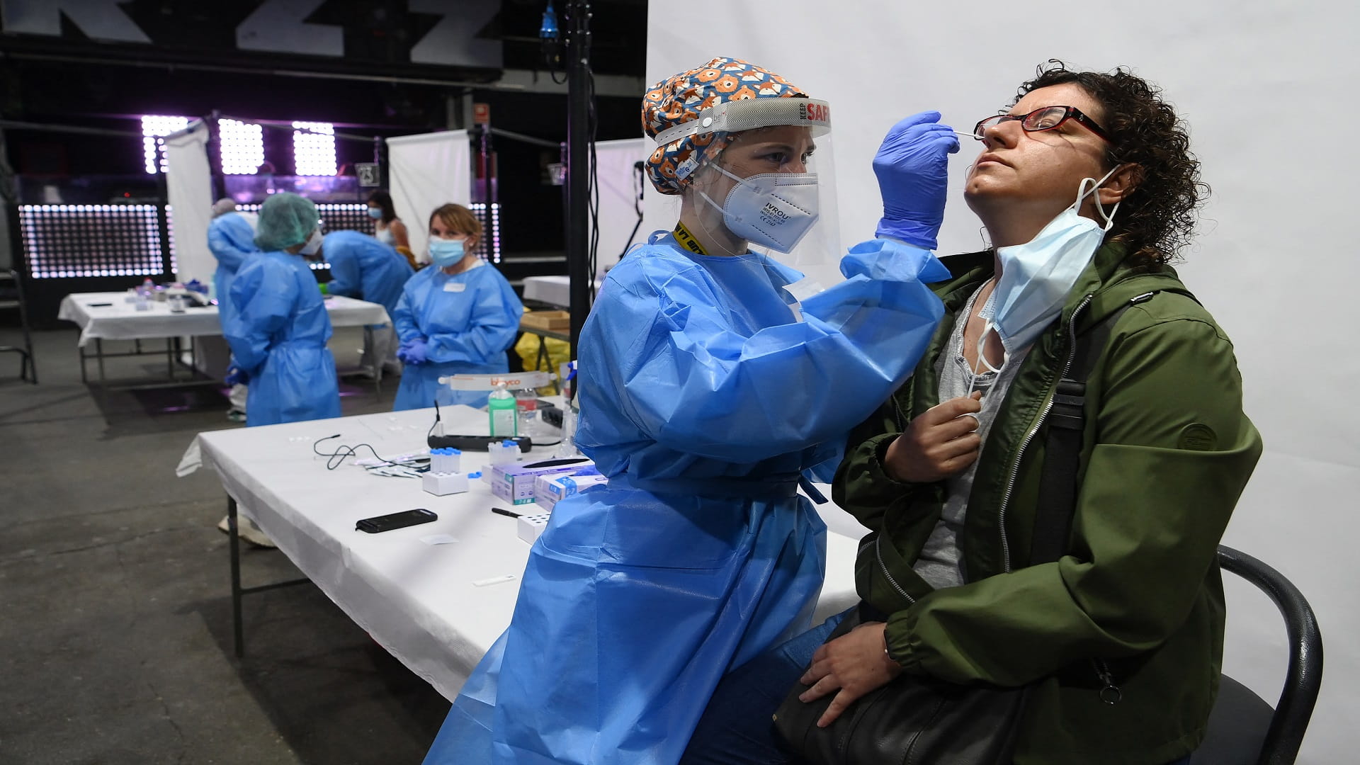 Image for the title: Spain's rising COVID-19 rate gathers pace 