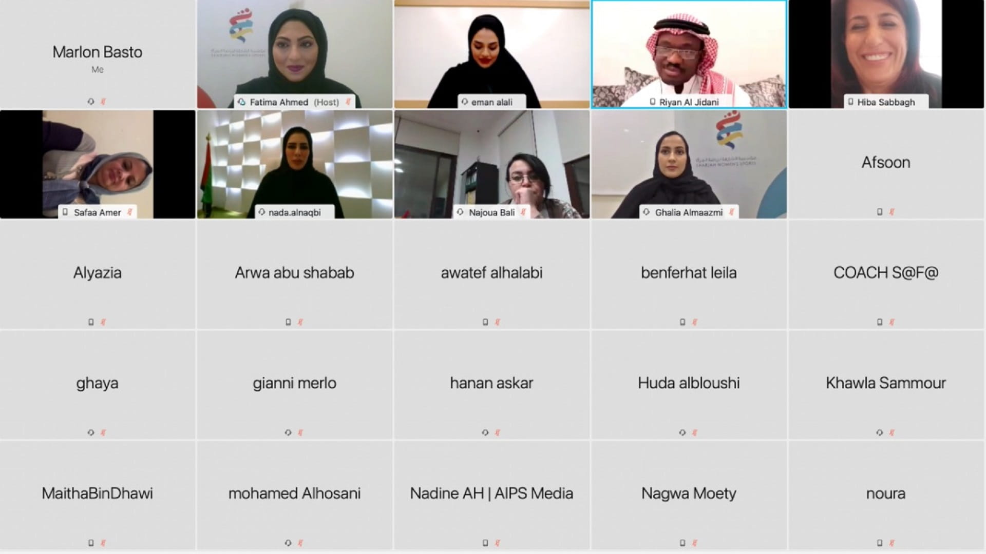 Image for the title: Youth officials hosted by the Sharjah Women’s Sport 