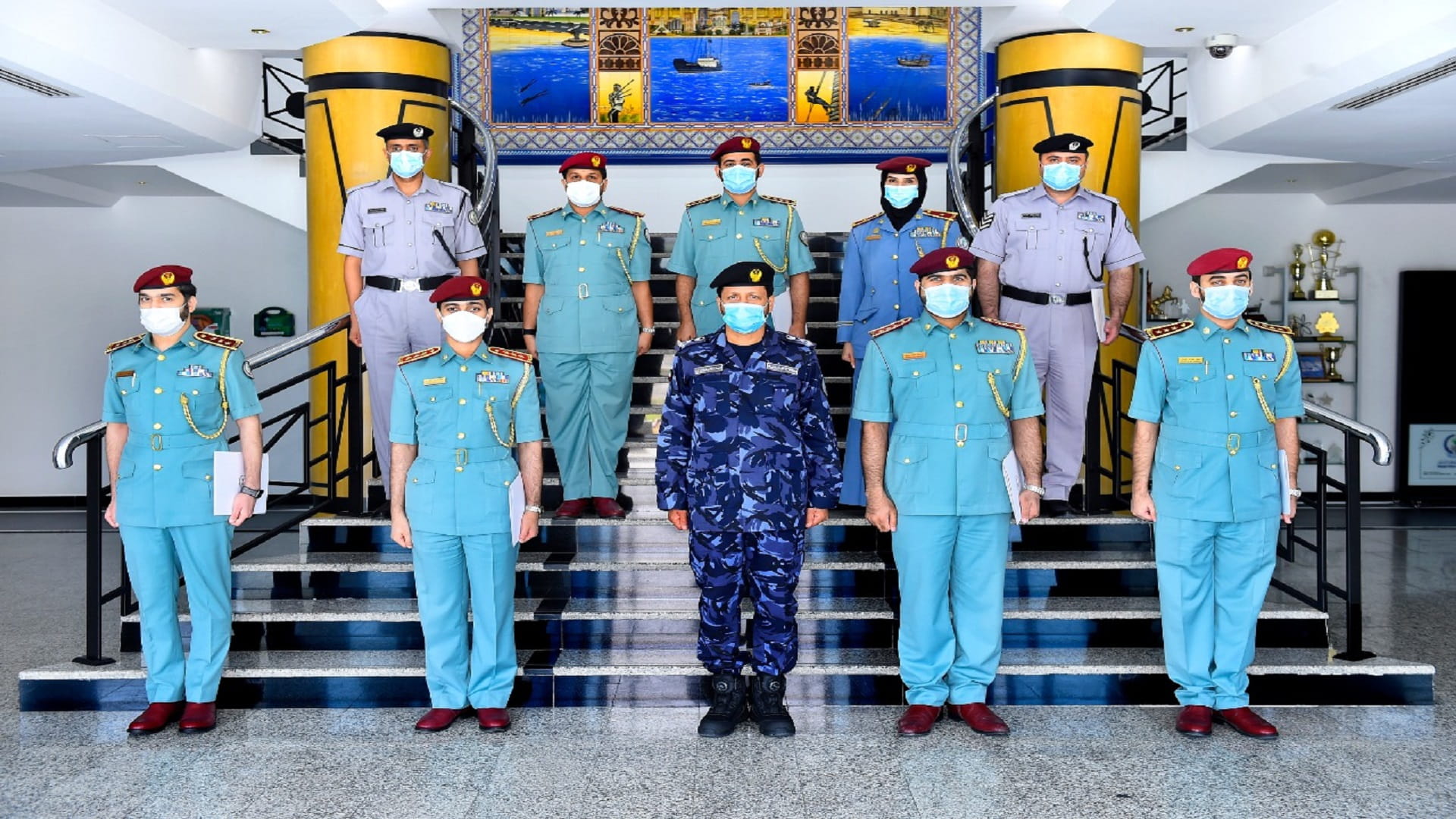 Image for the title: Al Shamsi honours 'Developing Officers' Competence' project team 