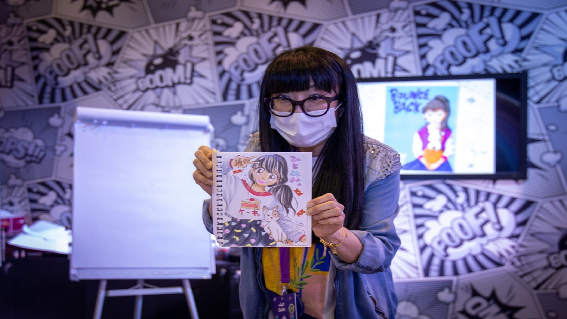 Image for the title: Young artists dive into the fantasy world of manga at SCRF 2021 