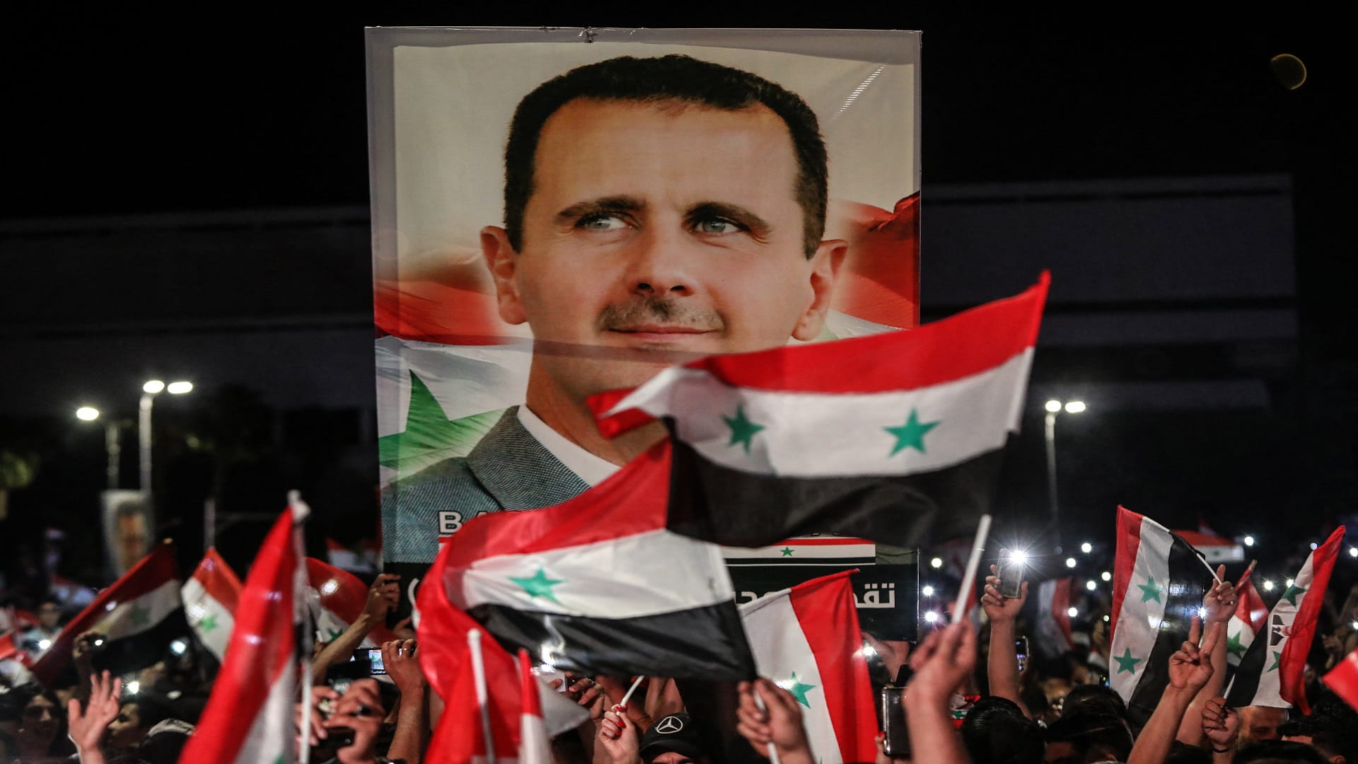 Image for the title: Al Assad reelected president for 4th term 