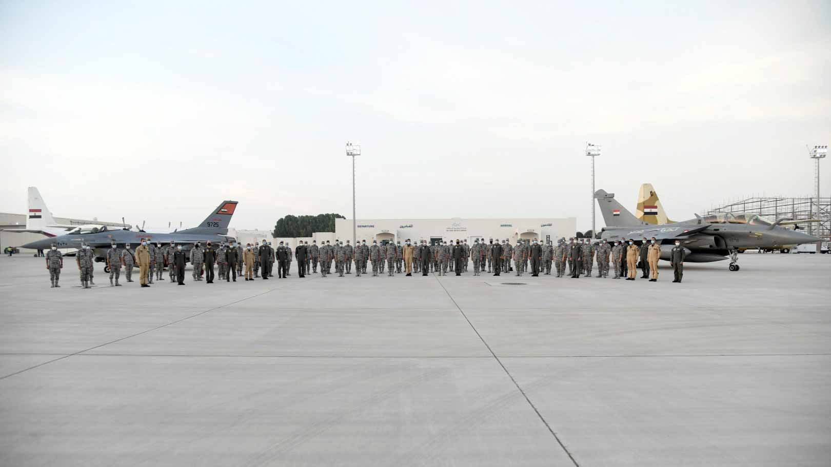 Image for the title: Egyptian Air Forces arrive in UAE for 'Zayed 3' military exercise 