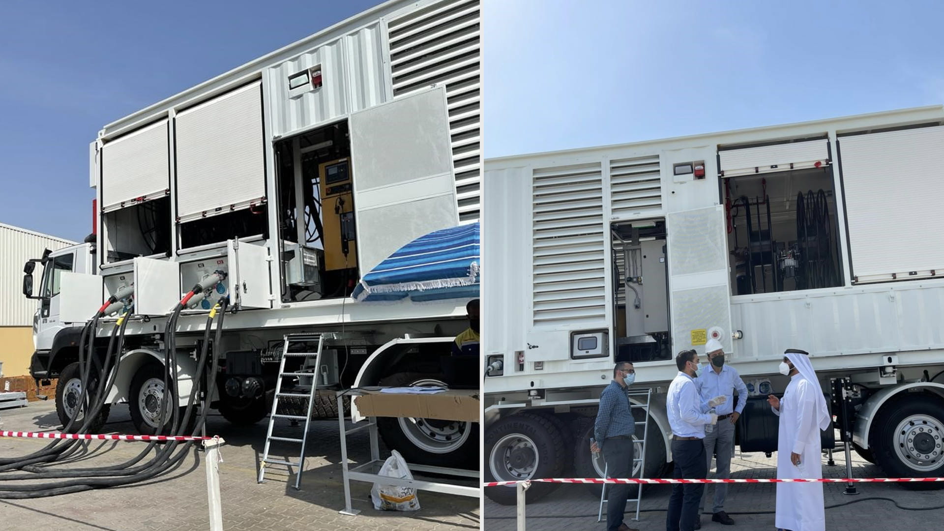 Image for the title: SEWA provides 'Emergency Dept' with 1st mobile generating unit 