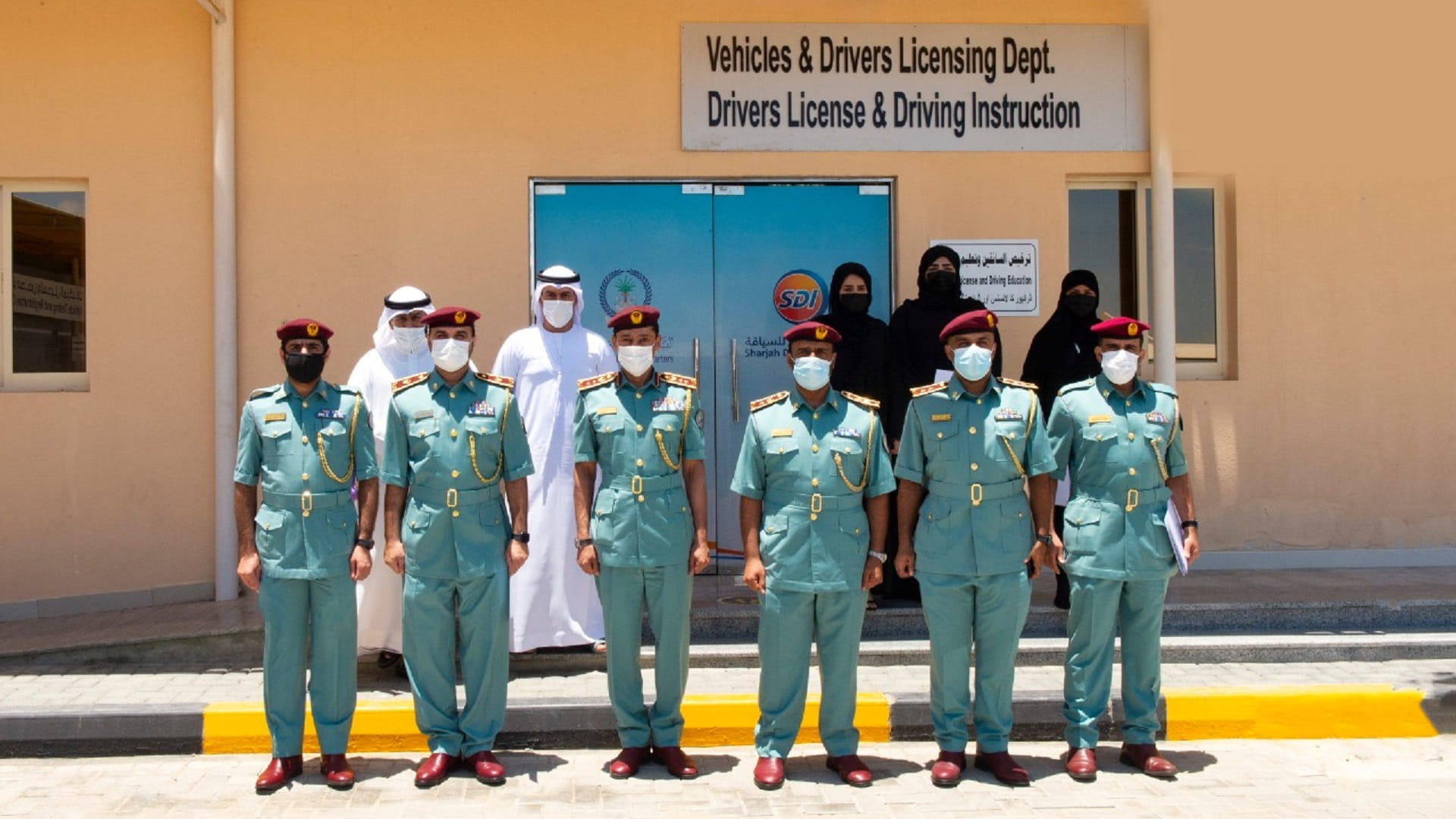 Image for the title: Al Hamoudi honours employees of DLSC in Kalba 