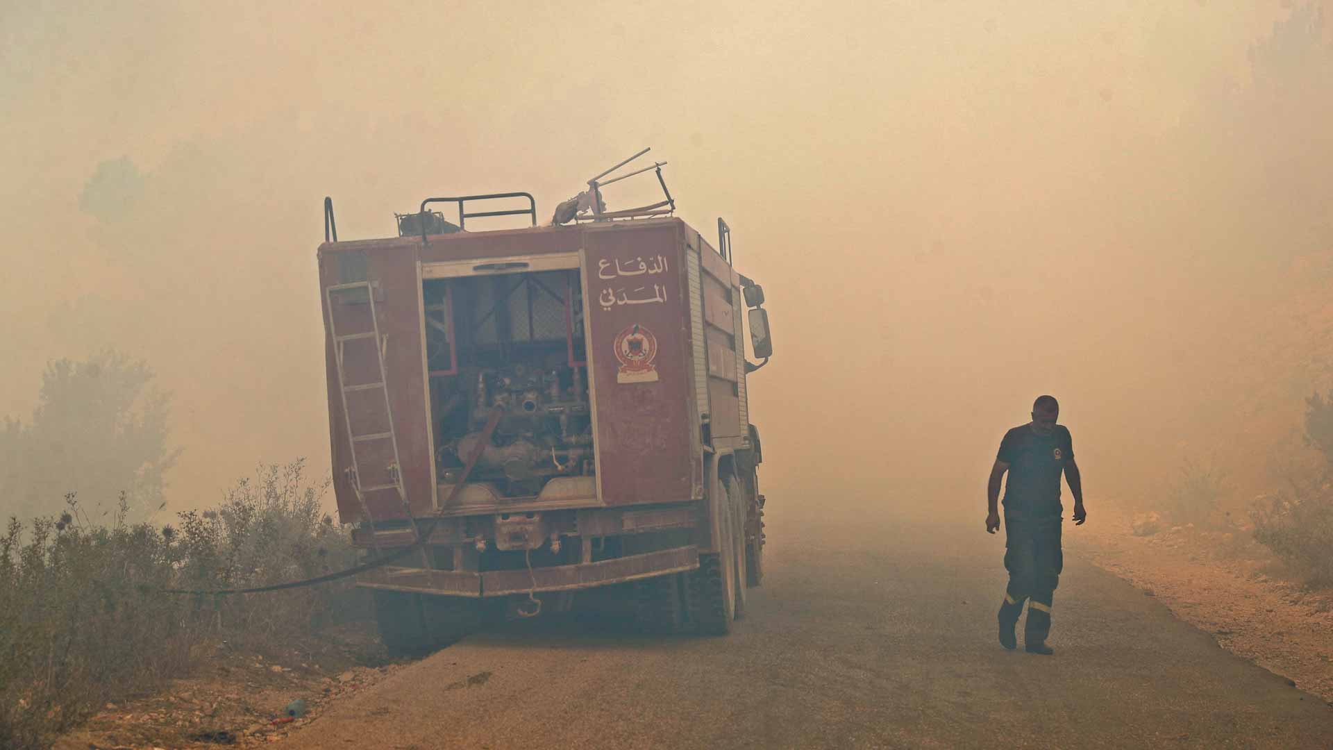 Image for the title: At least 20 killed in north Lebanon fuel truck explosion 