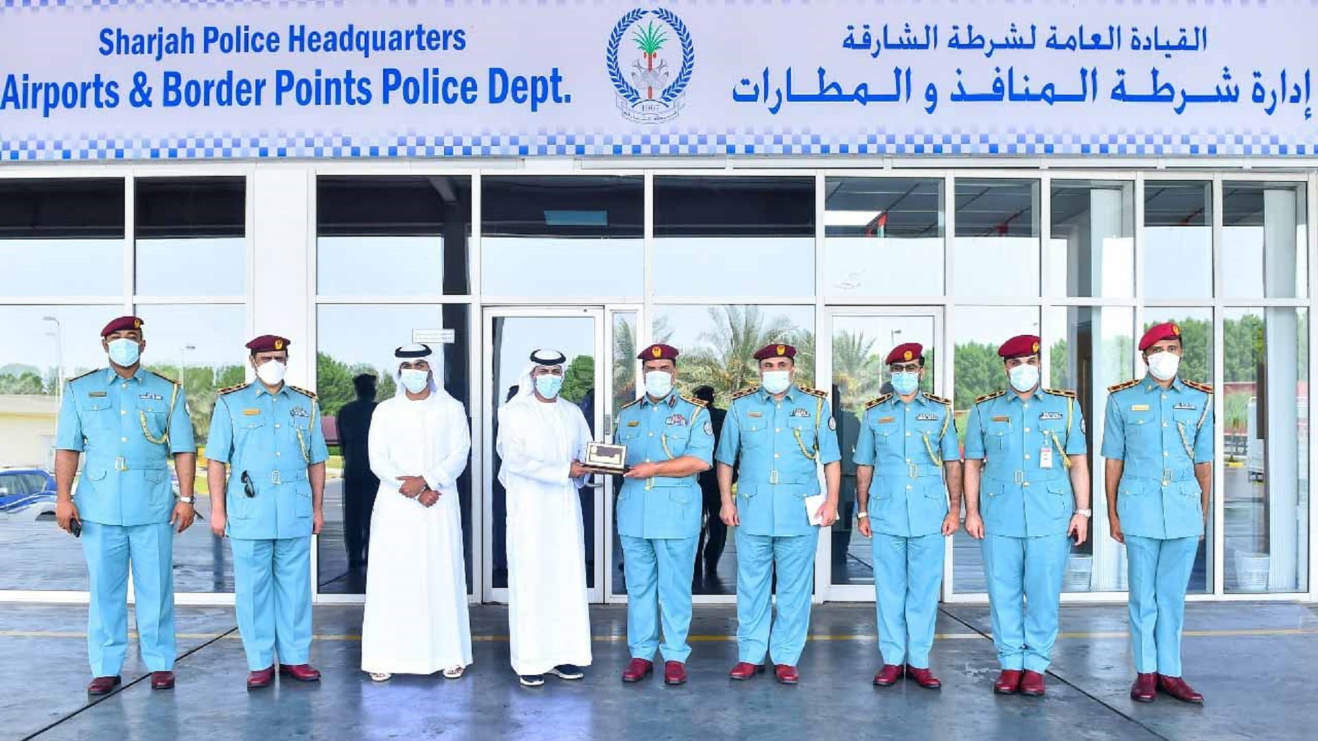 Image for the title: Sharjah Police receives a delegation from Abu Dhabi Police 