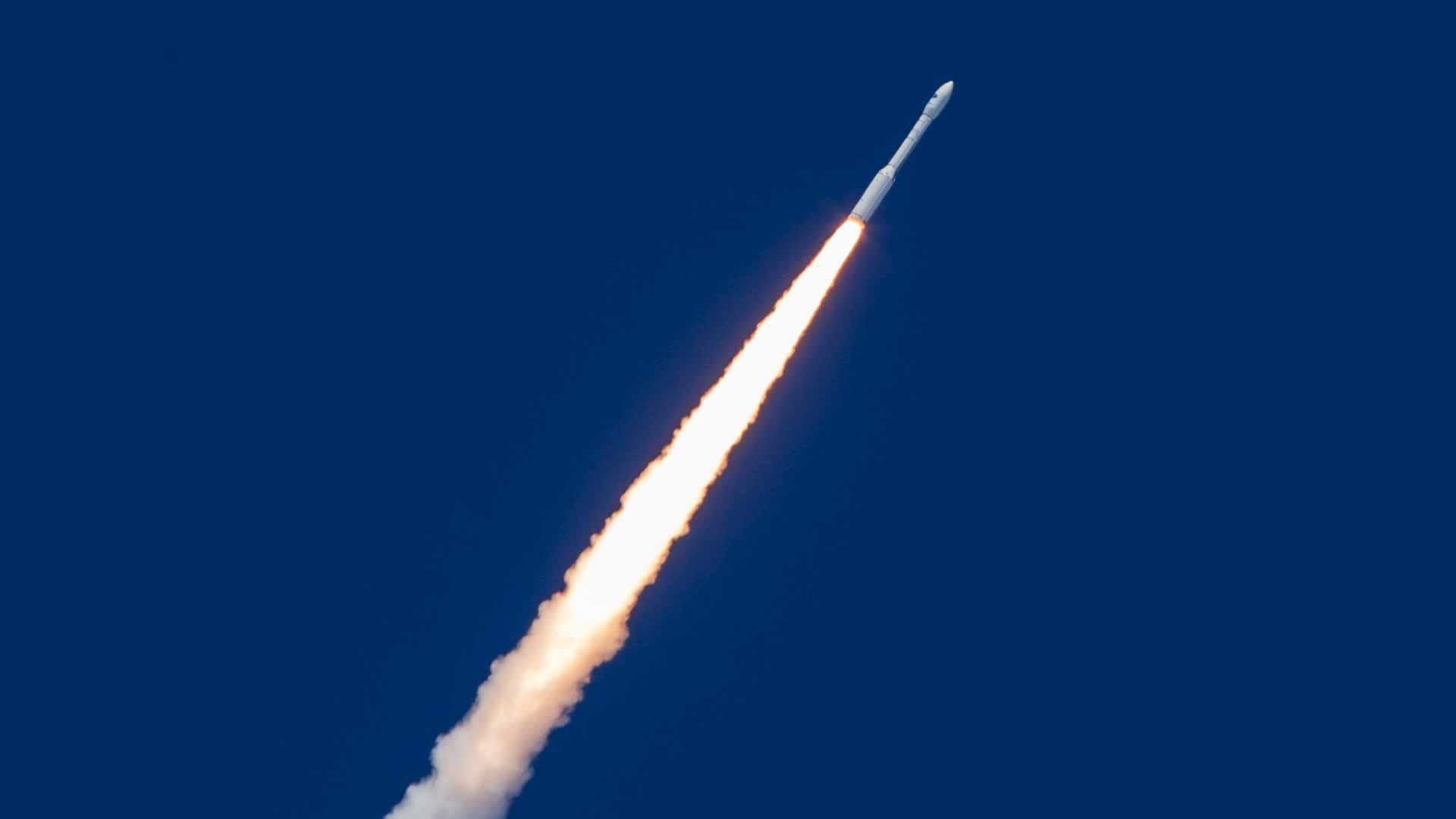 Image for the title: Europe's Vega rocket blasts off with Airbus observation satellite 