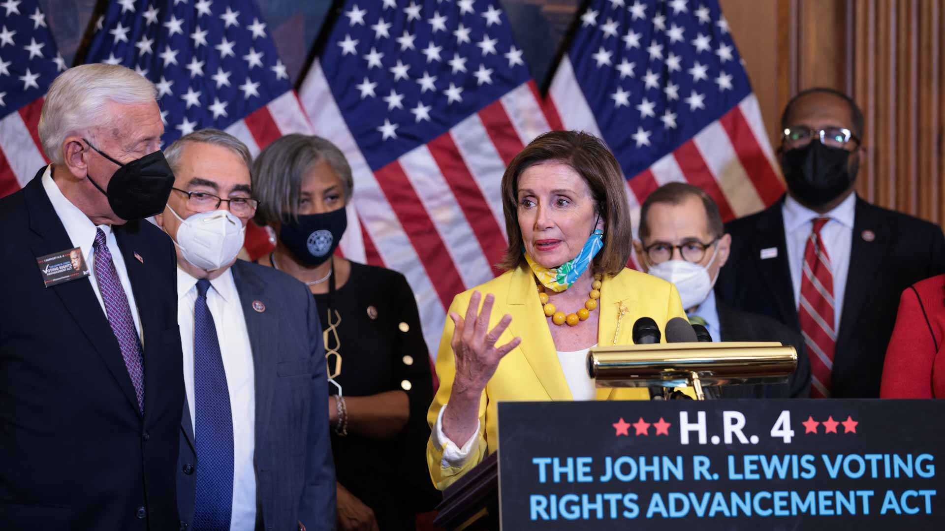 Image for the title: U.S. House advances Biden's multi-trillion-dollar domestic agenda 