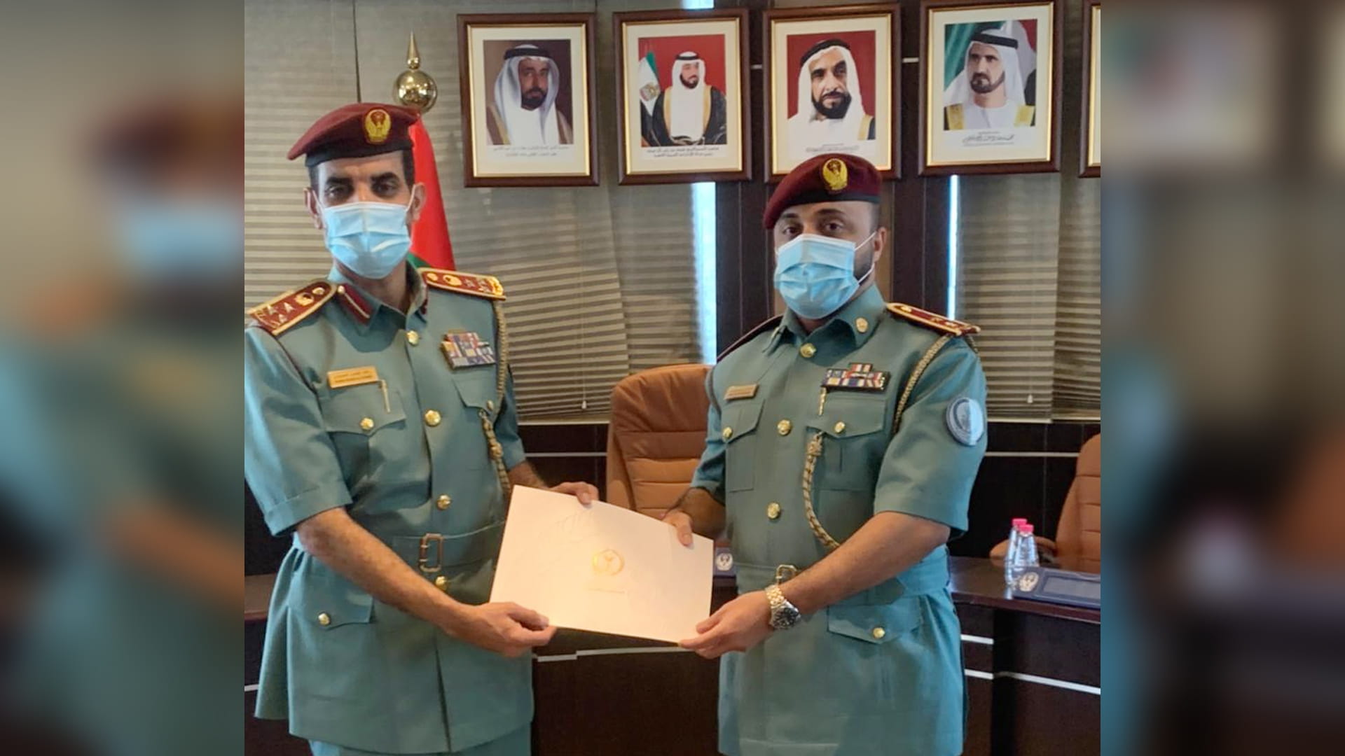 Image for the title: Al Bass honours a number of students in Sharjah Police 