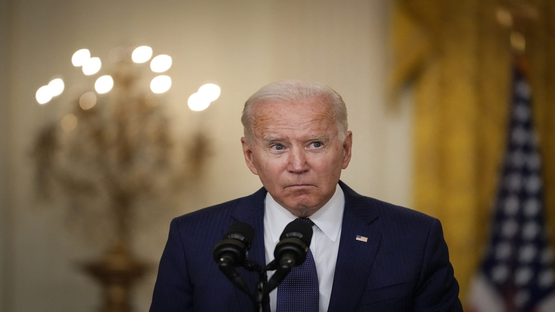 Image for the title: Biden: New attack on Kabul airport 'highly likely' in 24-36 hours 