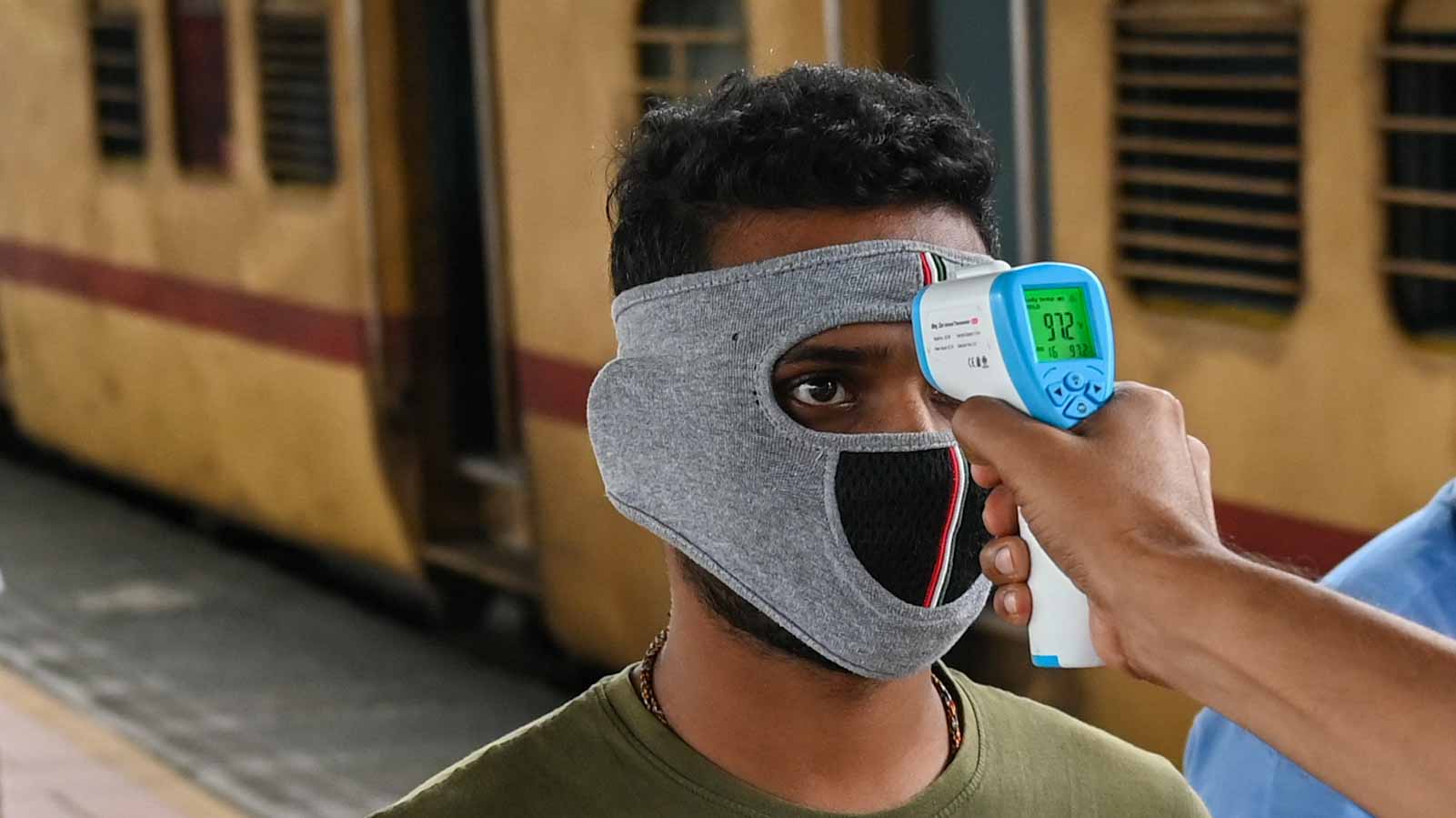 Image for the title: India's new COVID-19 cases rise by 45,083 