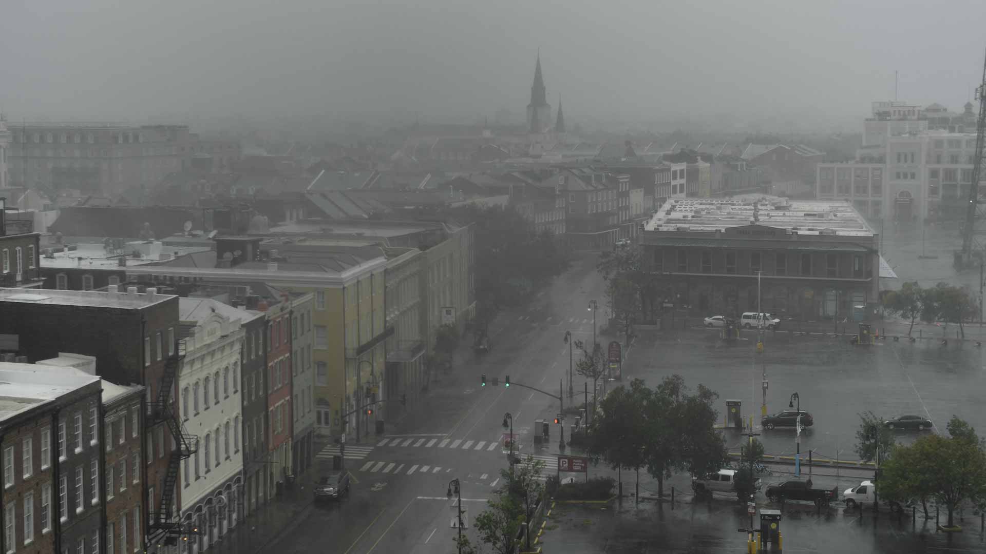 Image for the title: Hurricane Ida pummels Louisiana as Category 3 storm 