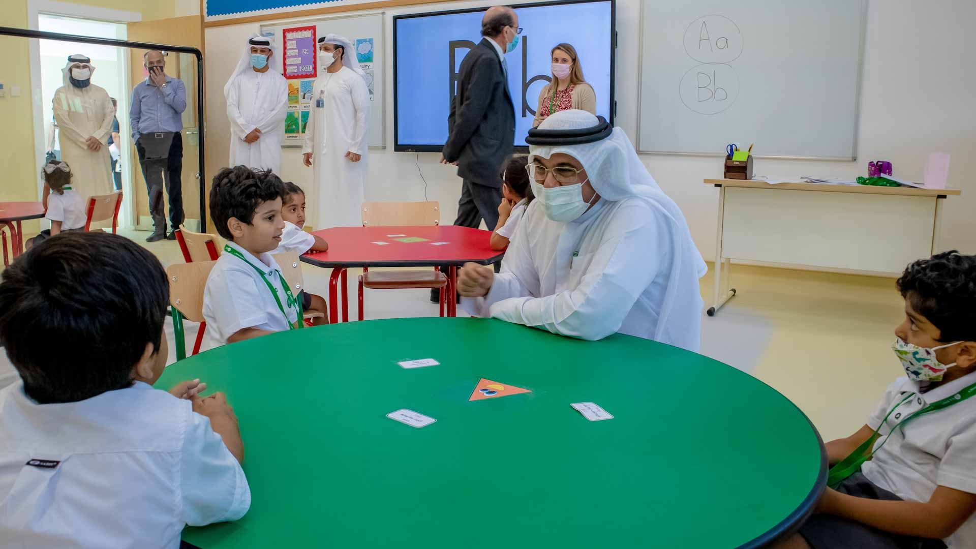 Image for the title: Sharjah private schools receive students with safety measures 