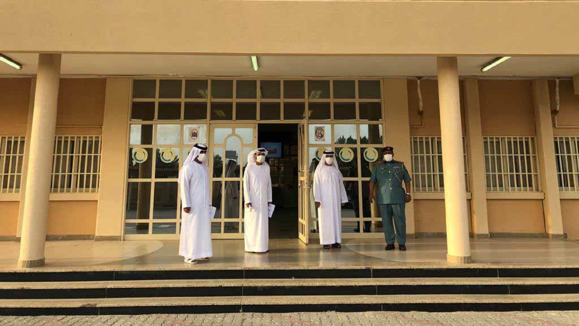 Image for the title: Colonel Al Zaabi visits number of schools in Central Region 