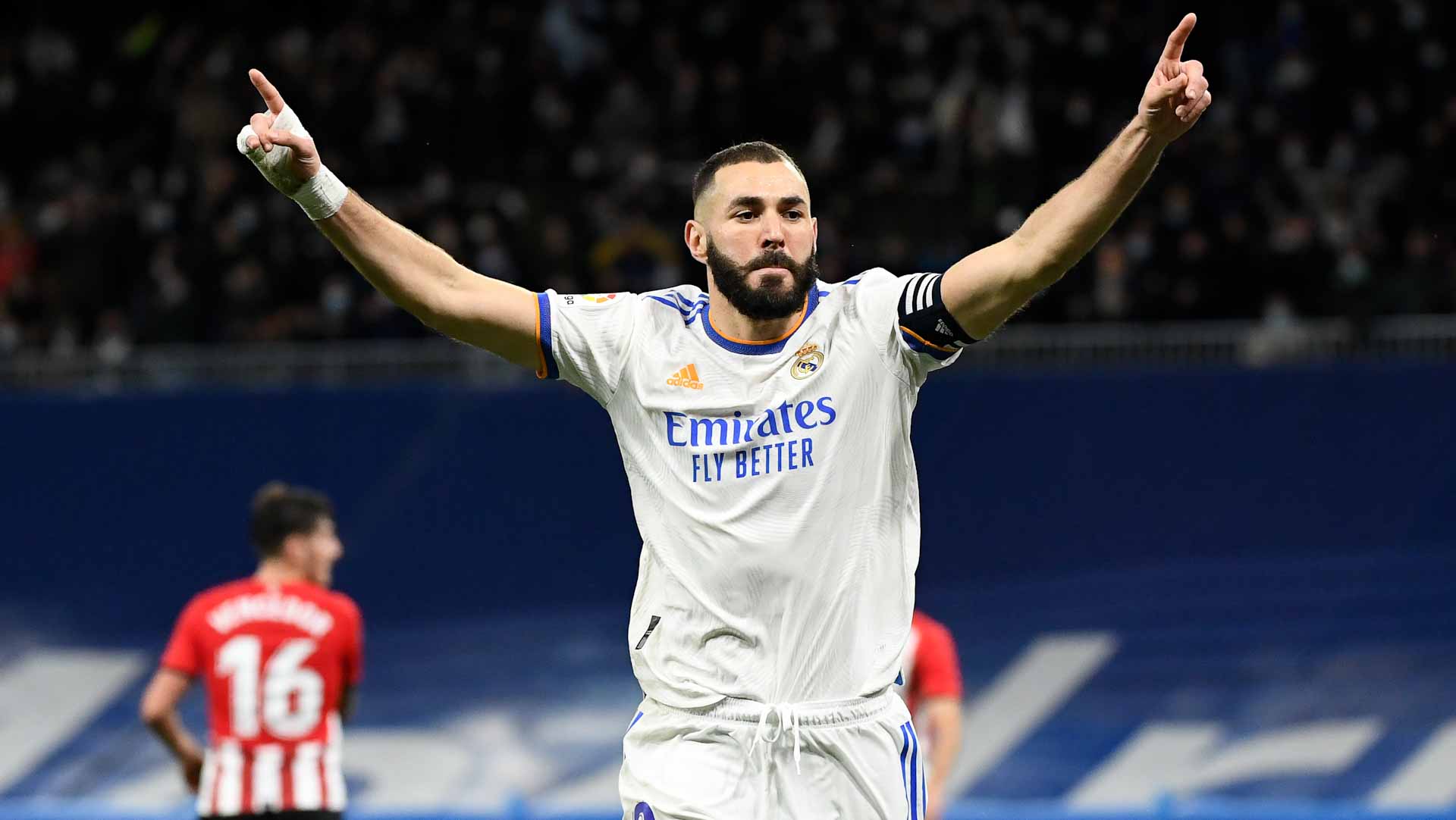 صورة بعنوان: النجم بنزيمة يقود ريال مدريد للفوز على بلباو في الدوري الإسباني 