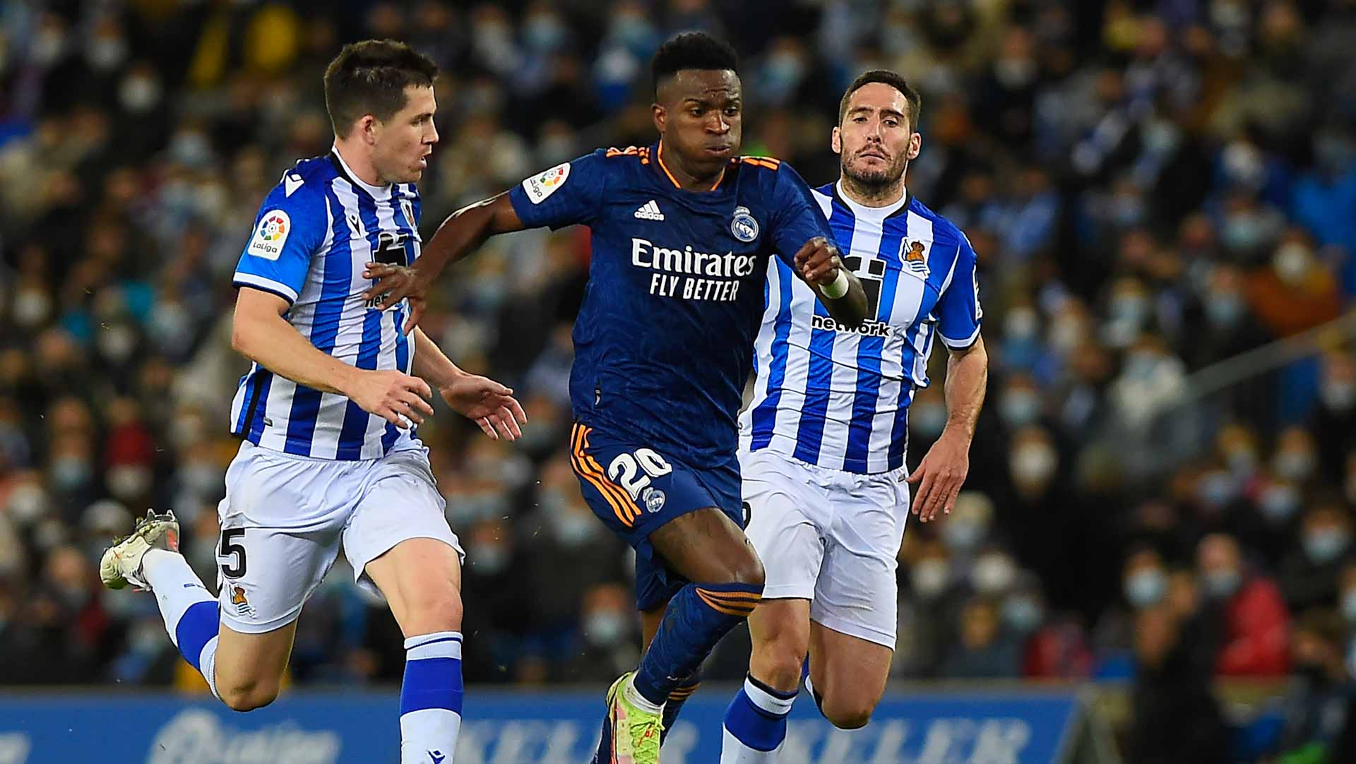 Image for the title: Real Madrid ease past Real Sociedad after Barca, Atletico beaten 