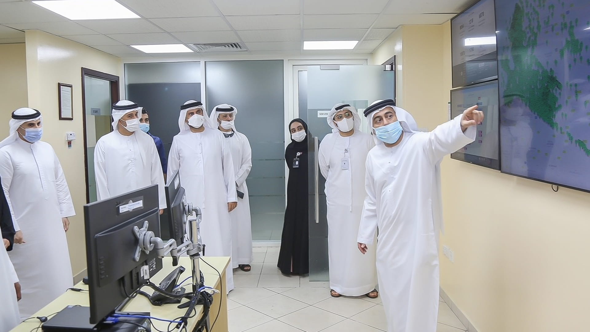 Image for the title: Saif bin Muhammad Al Qasimi makes a field visit to SANED Company 