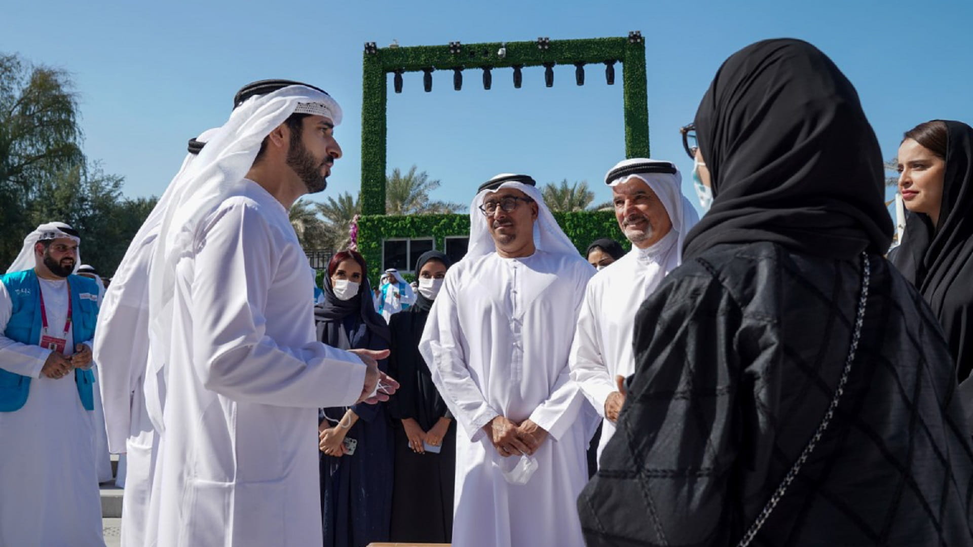 Image for the title: Hamdan bin Mohammed attends honouring of 600 volunteers in Dubai 
