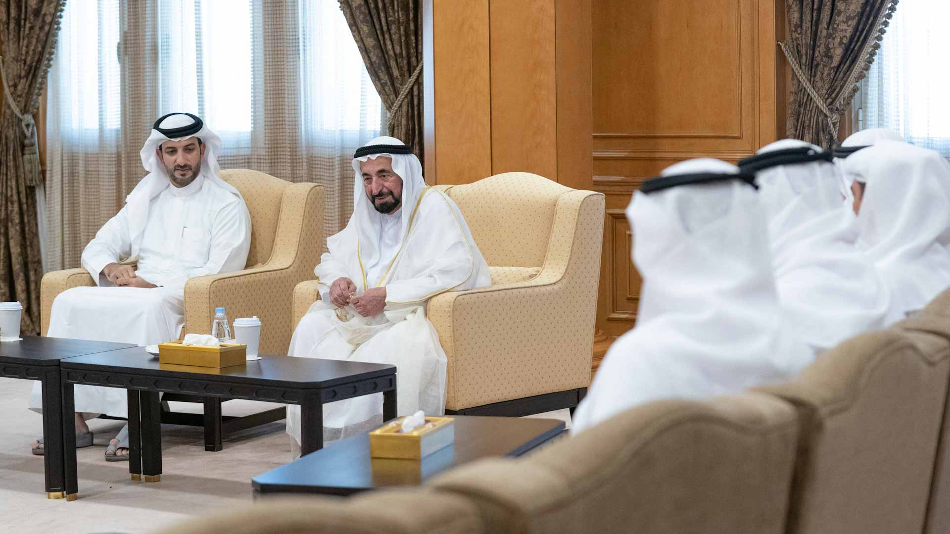 Image for the title: Sharjah Ruler meets President and Board of Trustees of UoS 